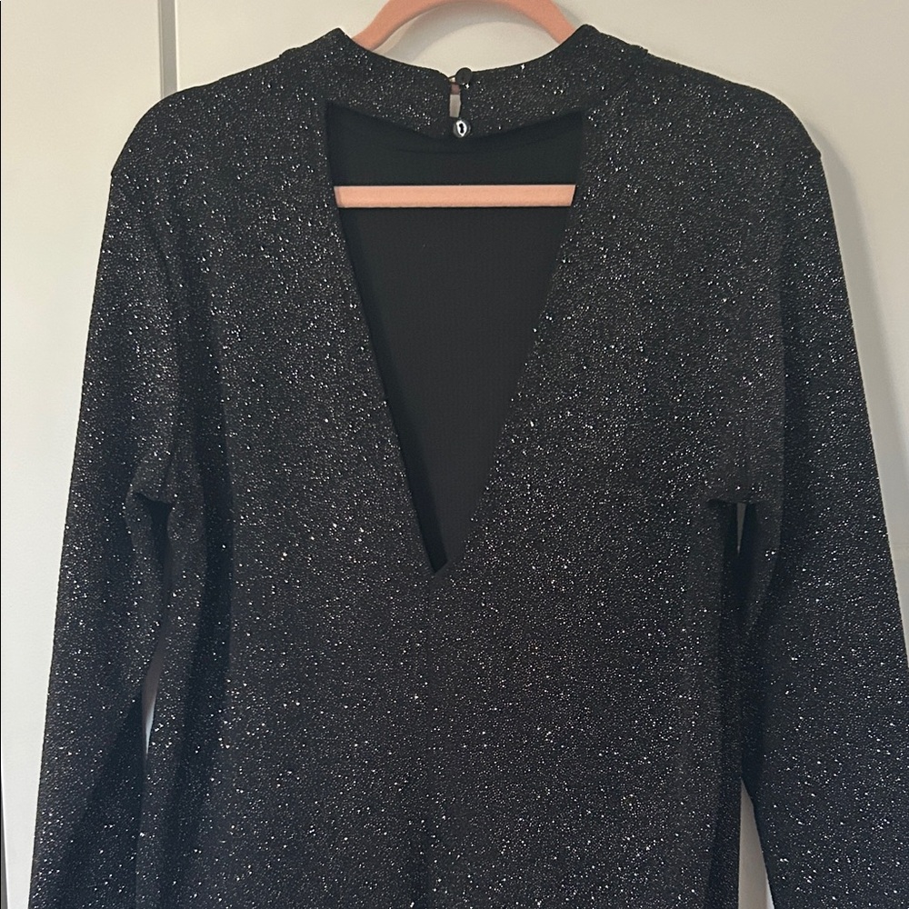 Elegant Black Sparkle Dress - Picture 6 of 9
